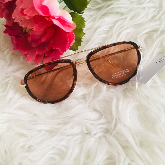 Accessories - Tortoise Aviator Sunglasses